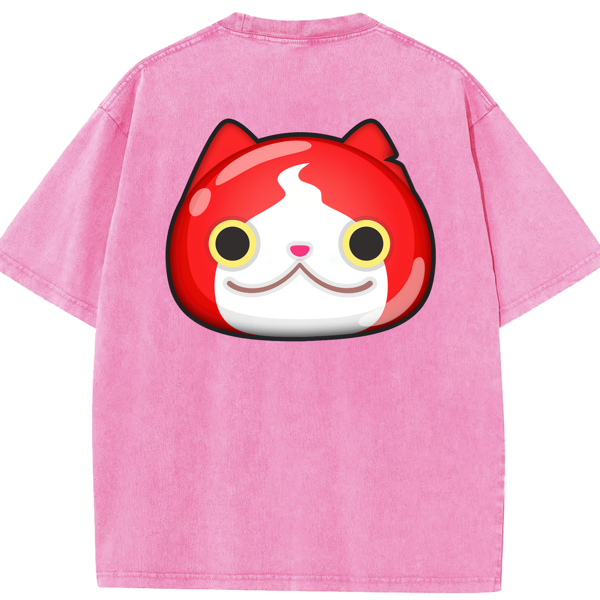 （画像用） 妖怪ウォッチ Yo-kai Watch 綿100% ヴィンテージ風 半袖Tシャツ（背面プリント）